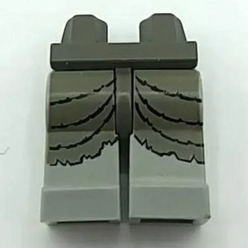 Hips and Light Gray Legs with Studios Dark Gray Mummy Wrapping Print