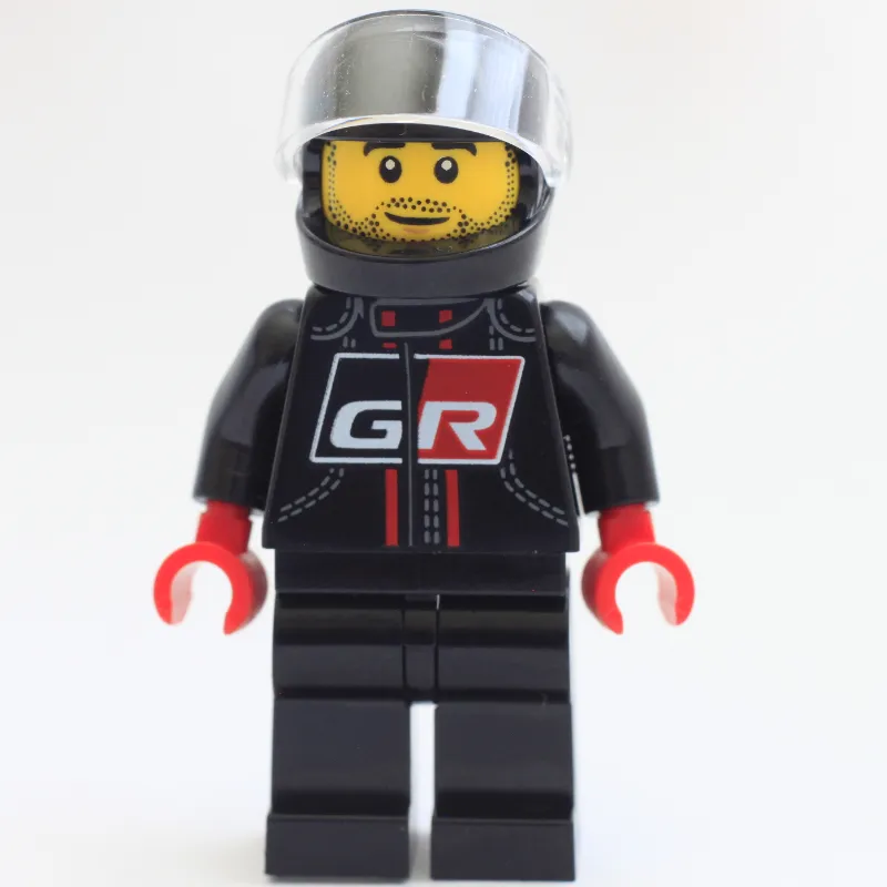 Racer Driver - GR Black Torso/Legs, Black Helmet
