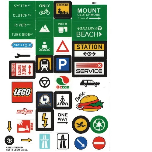 Sticker Sheet 3 for Set 853921-1