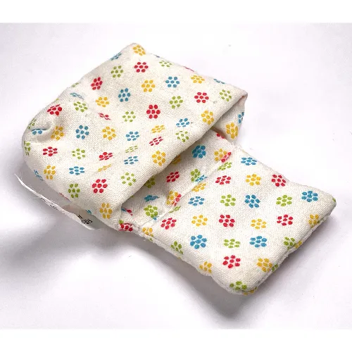 Duplo, Sleeping Bag / Baby Pouch with Red, Blue, Yellow and Lime Flowers Print