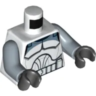 Torso Wolfpack Clone Trooper Armor Print, Sand Blue Arms, Black Hands