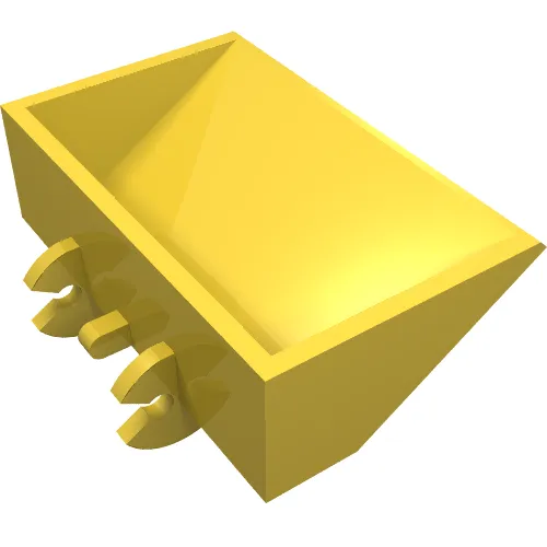 Construction Vehicle Bucket Smooth 3 x 5 x 1 & 1/3