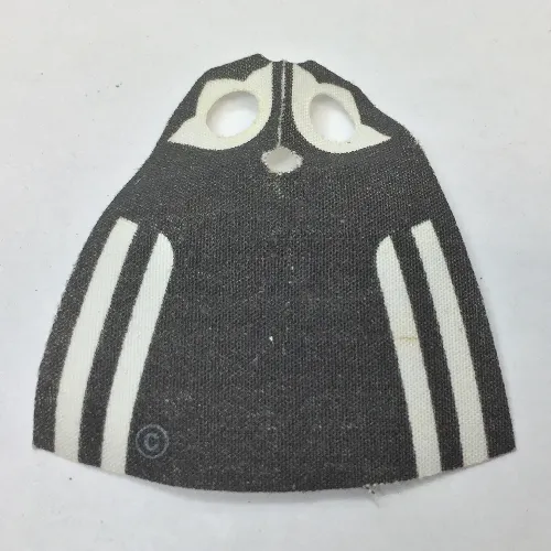 Neckwear Cape, Standard with Black Back and Stripes Print [Traditional Starched Fabric]