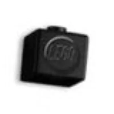 Pen Bead, Square with Brick Stud Print