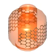 Minifig Head (No Face), Honeycomb Print