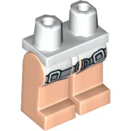 Hips and Light Nougat Legs with White Upper Legs, and Grey Belt / Strap