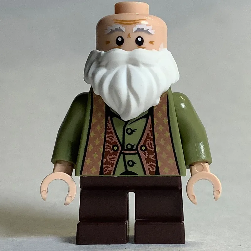 Professor Filius Flitwick, Beard, Olive Green Vest, Dark Brown Legs
