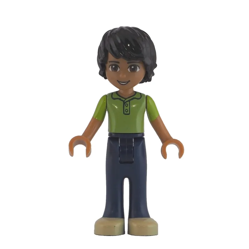 Matthew - Lime Vest, Dark Blue Trousers