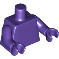 Torso Classic Space Logo Print, Dark Purple Arms and Hands