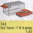 1:87 Ford Taunus 17M de Luxe with Garage