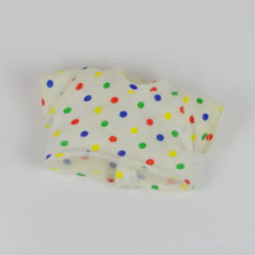 Duplo T-Shirt with Red, Yellow and Blue Dots Print