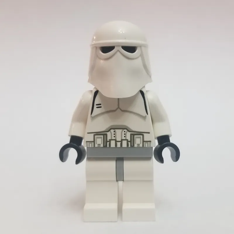 Snowtrooper, Light Bluish Gray Hips, Plain Black Head, Black Hands