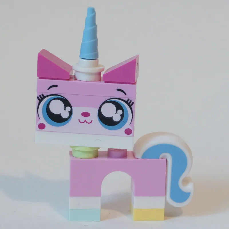 Unikitty, Light Aqua Foot, Closed Mouth, Round Eyes (Dimensions)