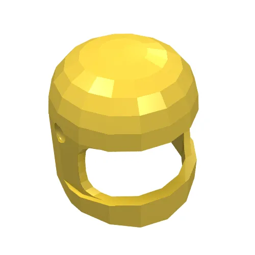 Helmet Classic with Thick Chin Guard and Visor Dimples