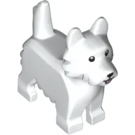 Animal, Dog, Terrier with Black Eyes and Nose and Pink Tongue Print