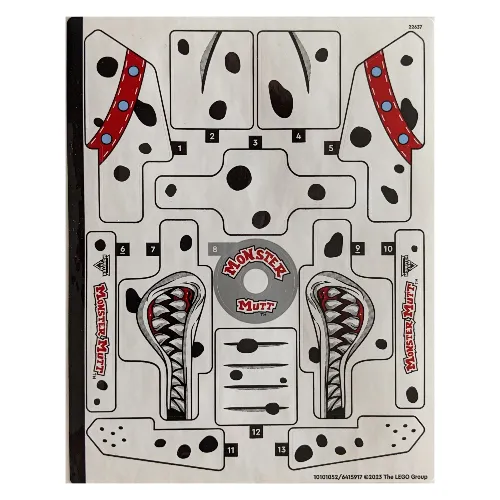 Sticker Sheet for Set 42150-1