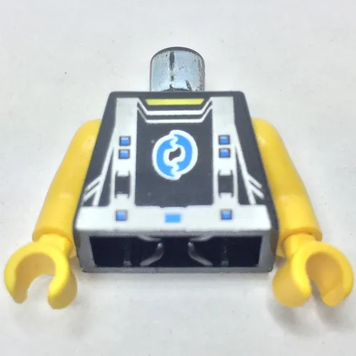 Torso with Arctic Logo, and Blue Straps Print, Yellow Arms and Hands