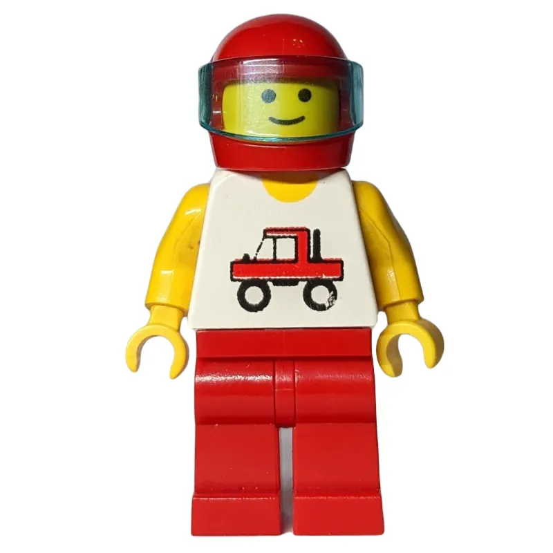 White Torso, Red Legs, Red Helmet
