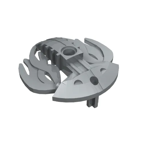 Large Figure Shield 5 x 5 with Flames Twin