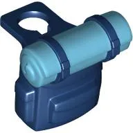 Minifig Neckwear Backpack with Bedroll Medium Azure Print