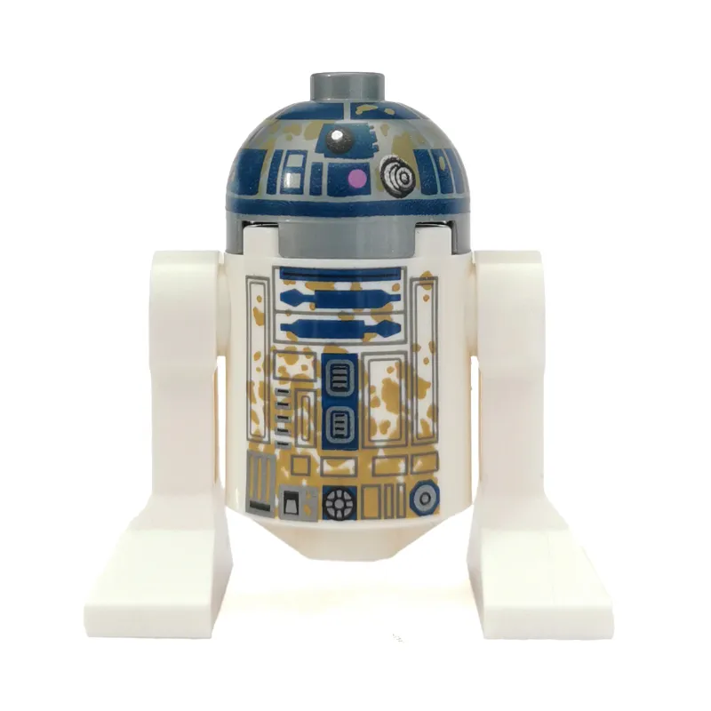 Astromech Droid, R2-D2, Flat Silver Dome, Mud Stains