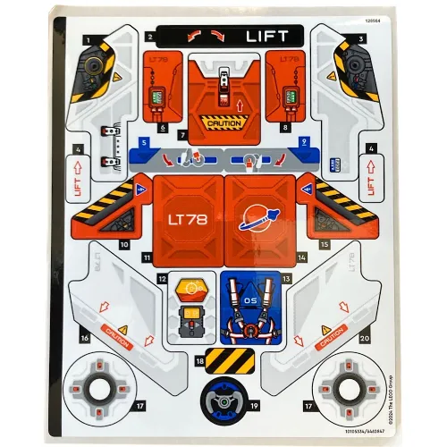 Sticker Sheet for Set 42178-1