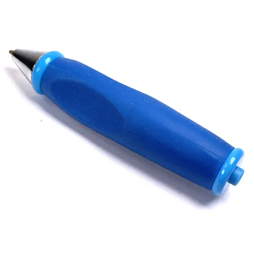 Pen Body, with Chrome Tip, Medium Blue Ends