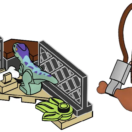 Robert Muldoon and Baby Raptor