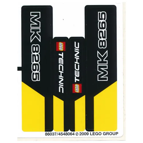 Sticker Sheet for Set 8265-1