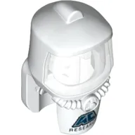 Mask, Hazard Suit with Trans-Clear Face Shield and AC Research Print
