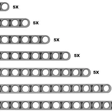 Studless Technic Beams
