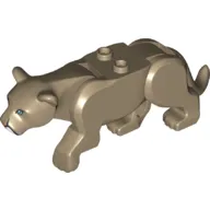 Animal, Big Cat, Leopard with 2 Studs, Blue Eyes Print