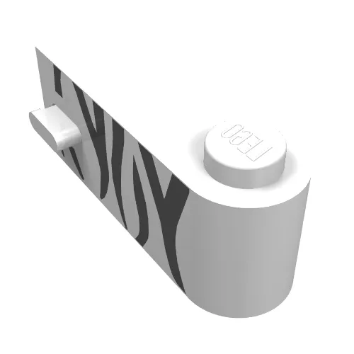 Door 1 x 3 x 1 Right with Safari Stripes Print