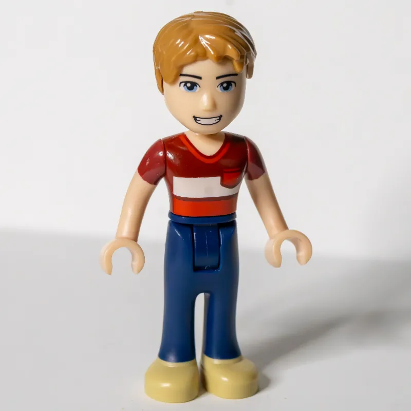 Henry - Red Shirt, Dark Blue Trousers