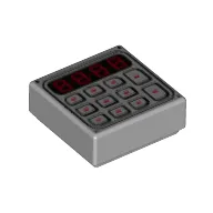 Tile 1 x 1 with Keypad Print