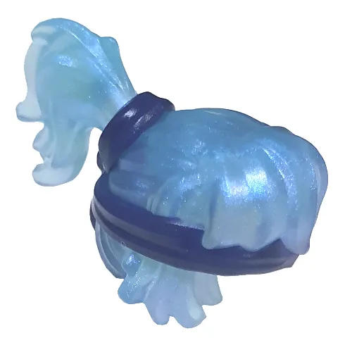 Hair Long, High Ponytail with Dark Blue Headband