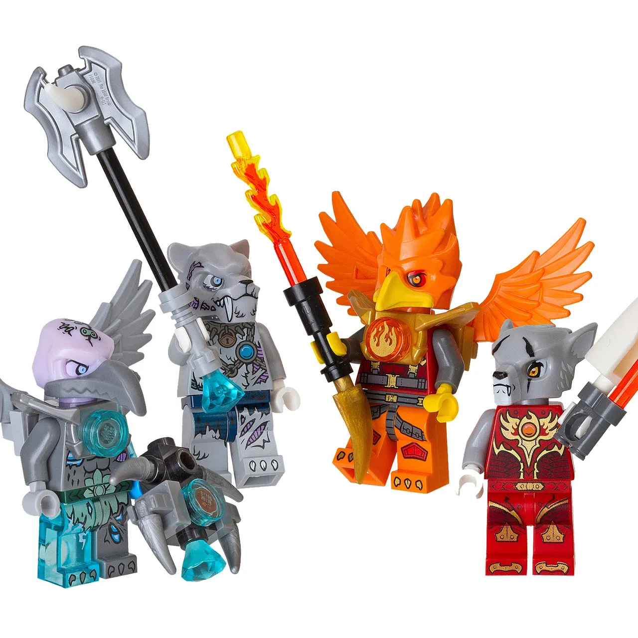 Fire and Ice Minifigure Accessory Set