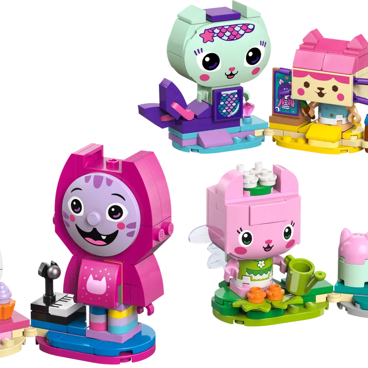 Gabby's Brick-Built Cat Friends