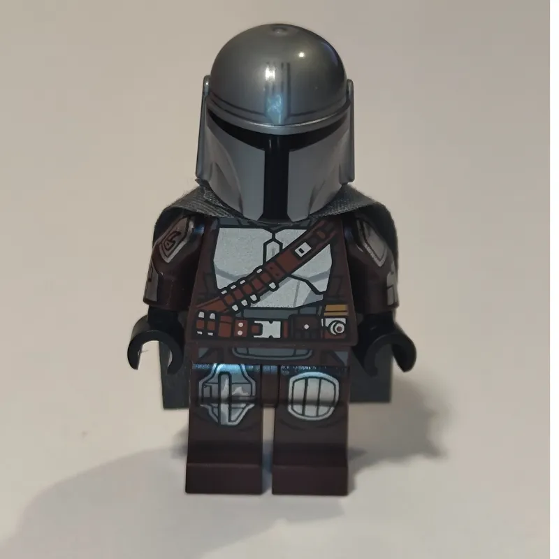 The Mandalorian / Din Djarin, Dark Brown Outfit with Cape, Printed Head