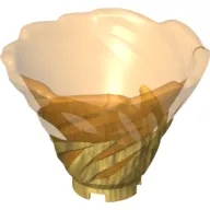 Cone Reverse, Spinner, with Marbled Trans-Orange Pattern