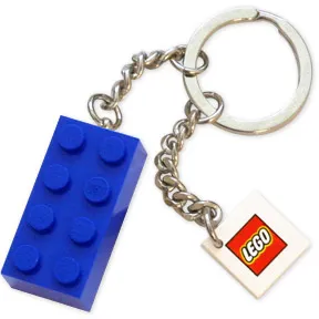 Blue Brick Key Chain