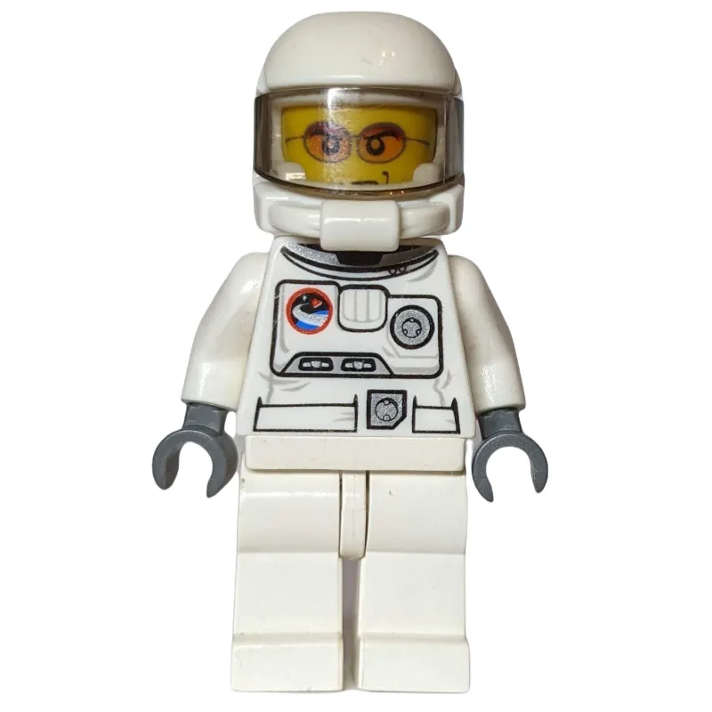 Astronaut, White, Space Helmet with Trans-Brown Visor, Orange Sunglasses (3626c Head)