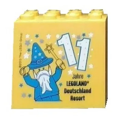 Brick 2 x 4 x 3 with 'LEGOLAND Deutschland Resort 11 Jahre' Print