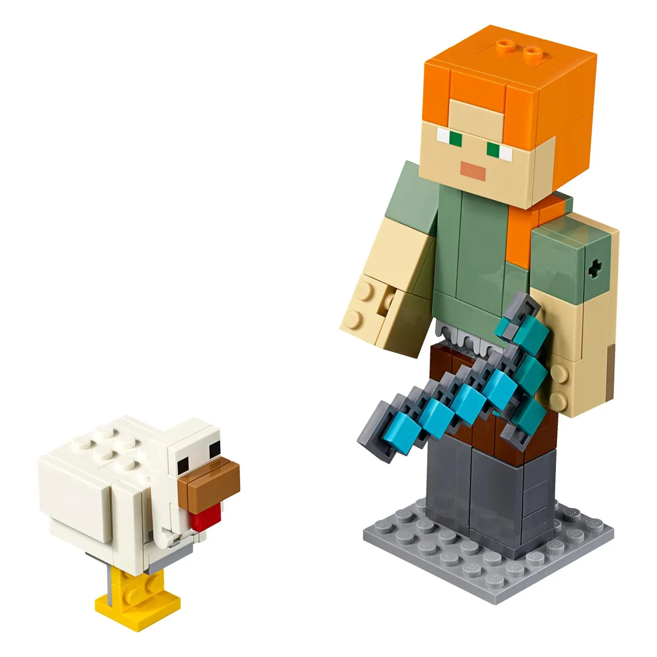 Minecraft Alex BigFig with Chicken