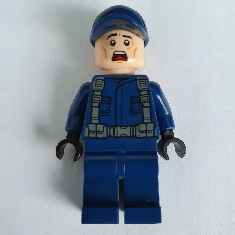 Guard in Dark Blue Cap, Scared