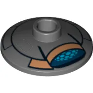 Dish 2 x 2 Inverted [Radar] with SW Droid T7-O1 Print [9497]