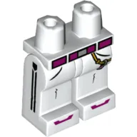 Hips and White Legs with Pockets, Cord with Clip, Magenta Belt and Toes, Black Stripes on Sides Print