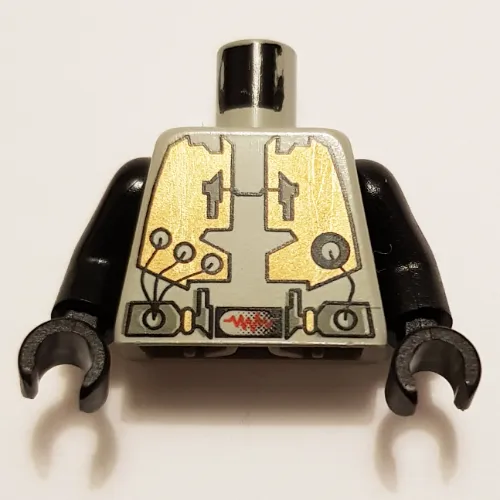 Torso Spacesuit with Belt Meter Print, Black Arms and Hands