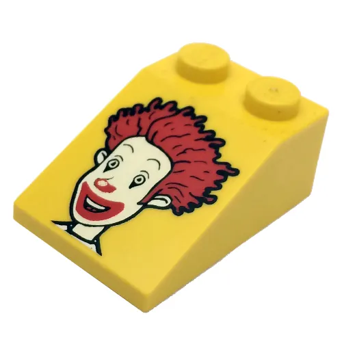 Slope 33° 3 x 2 Smooth with McDonald's Ronald McDonald Print