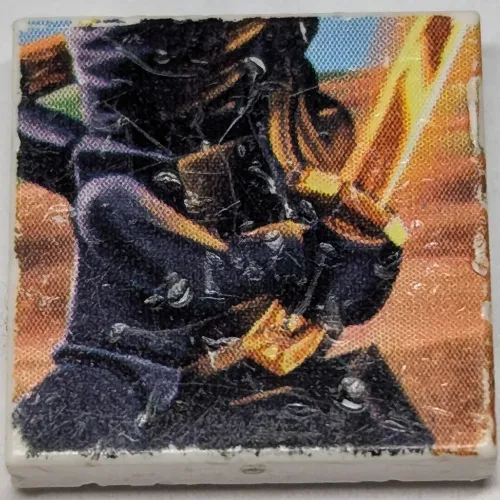Tile 2 x 2 with Ninjago, Cole 4 print